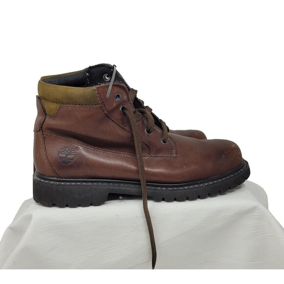 Timberland Boots 9M Brown Leather Waterproof Gorpcore Work Grunge - Picture 4 of 8